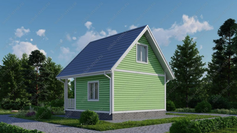 Каркасный дом 6х6 «КД-33» Каркасный дом 6х6 «КД-33»