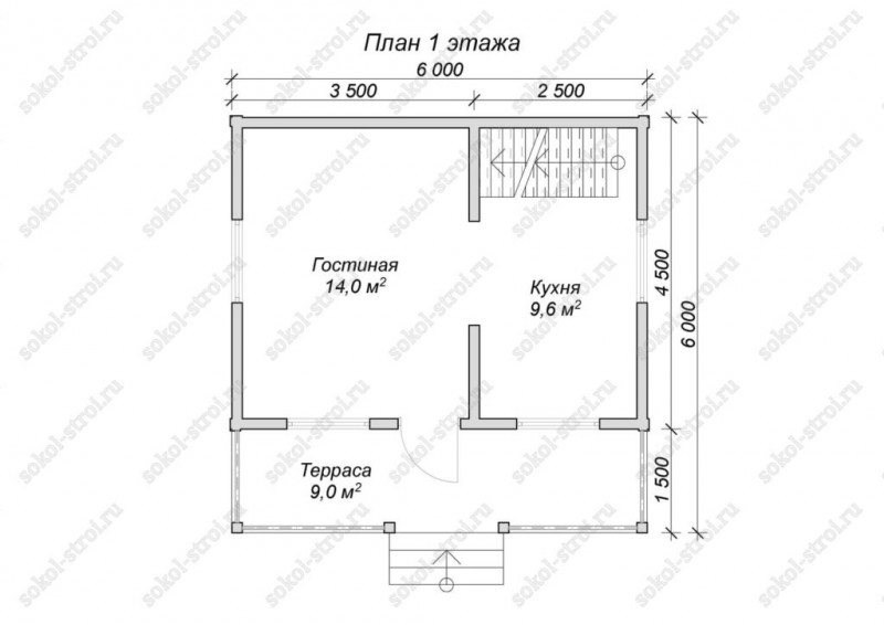 Каркасный дом 6х6 «КД-33» Каркасный дом 6х6 «КД-33»