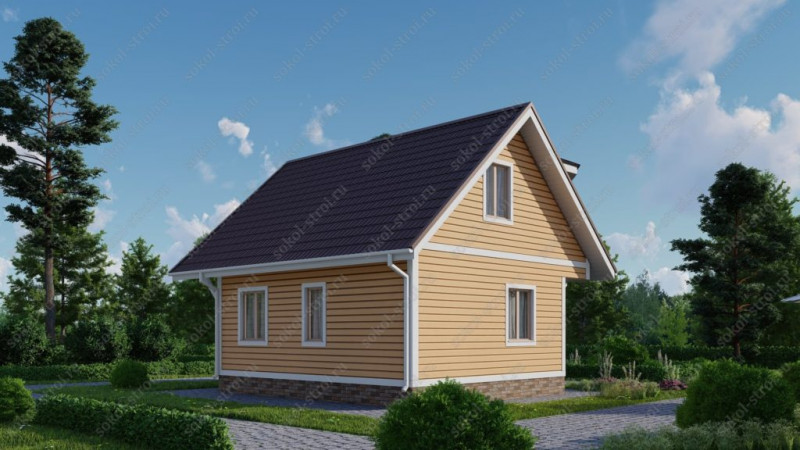 Каркасный дом 7х7 «КД-42»